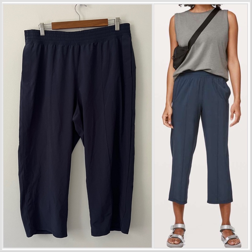 lululemon athletica Navy Cropped Ankle Pants